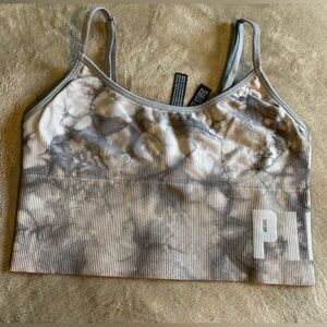 PINK Victoria's Secret Gray Tie-Dye Sports Bra